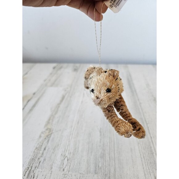 Martha Stewart cheetah Safari ornament bottle brush Xmas tree - Picture 5 of 8